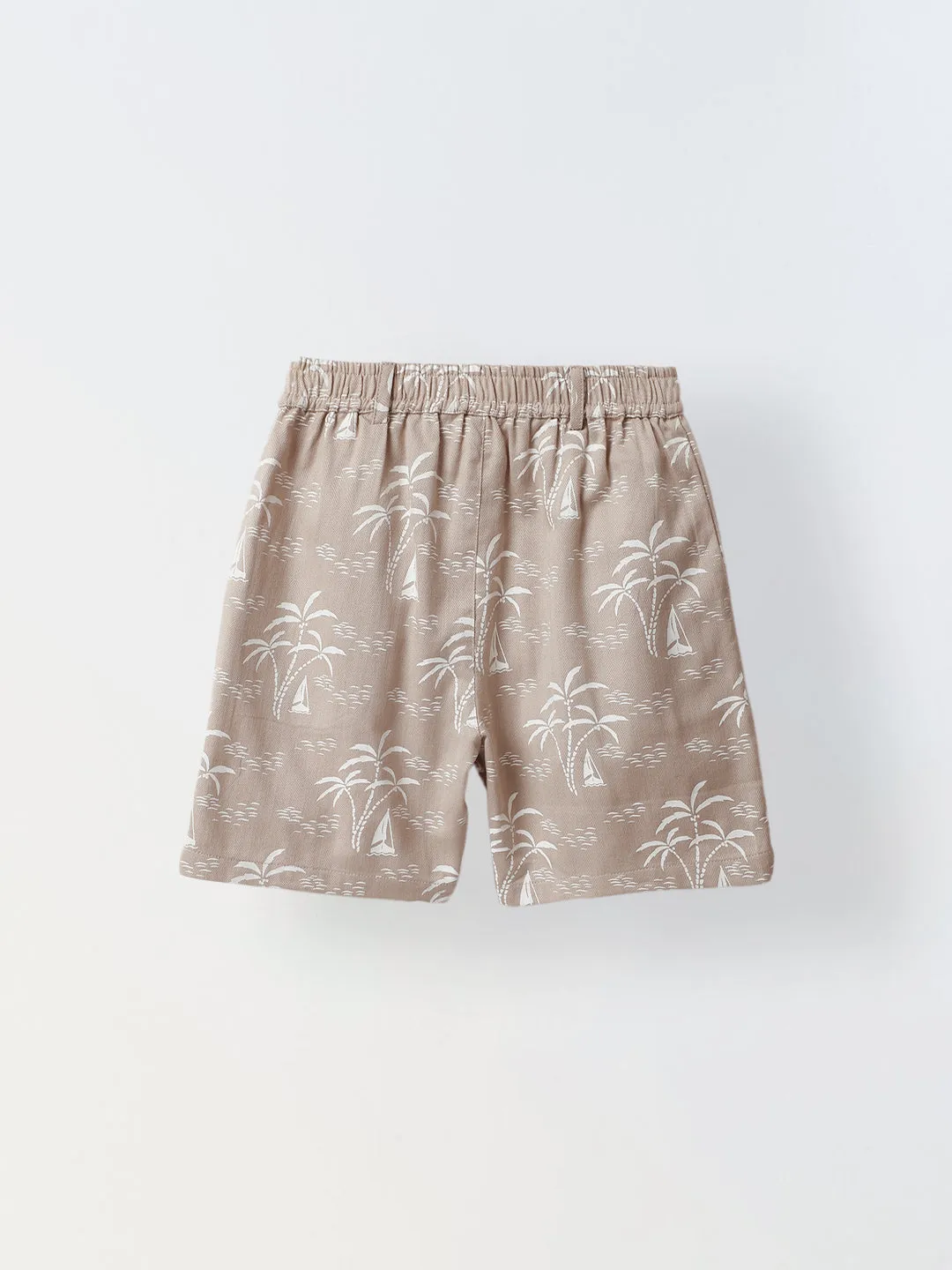 Classic White Shirt Jacket Shorts Set