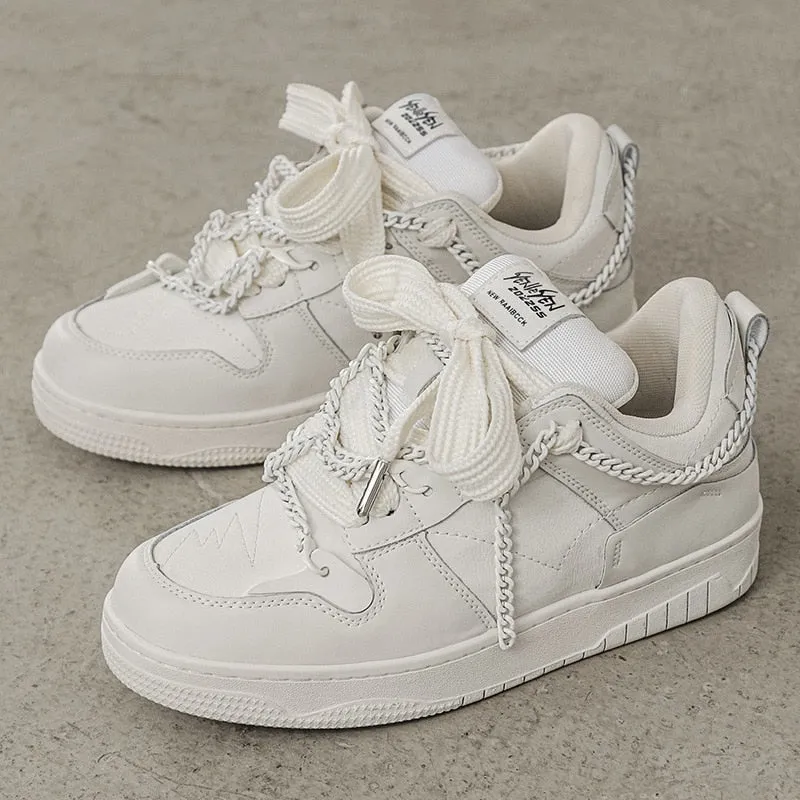 Cuban | Chunky White Sneakers
