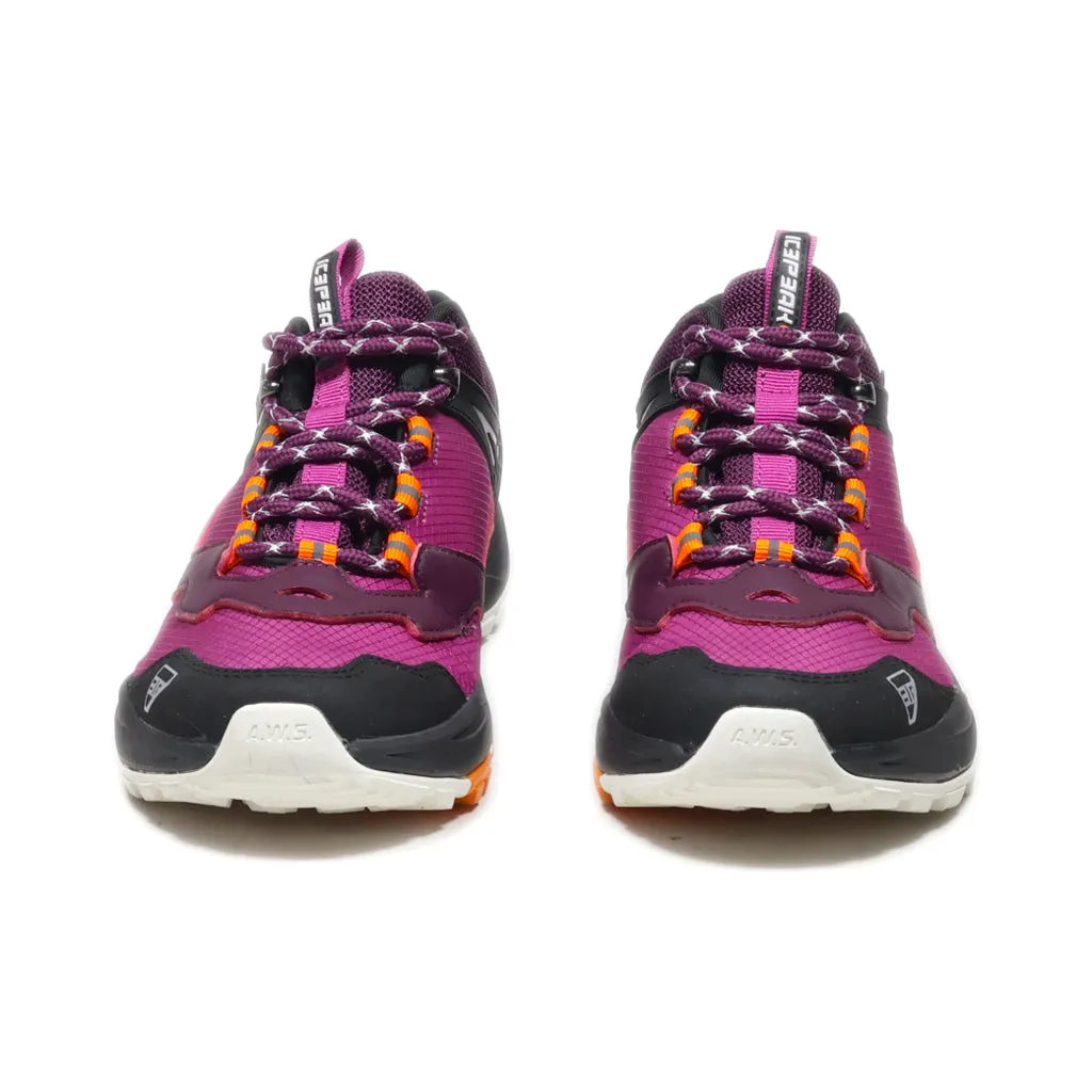 Icepeak A.W.S Water Resistant Hiking Boots Leather Maroon Colour For Women