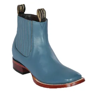 Los Altos Boots Mens #82B8314Charro Short Boots  | Style Deer Boots | Color Blue Jean