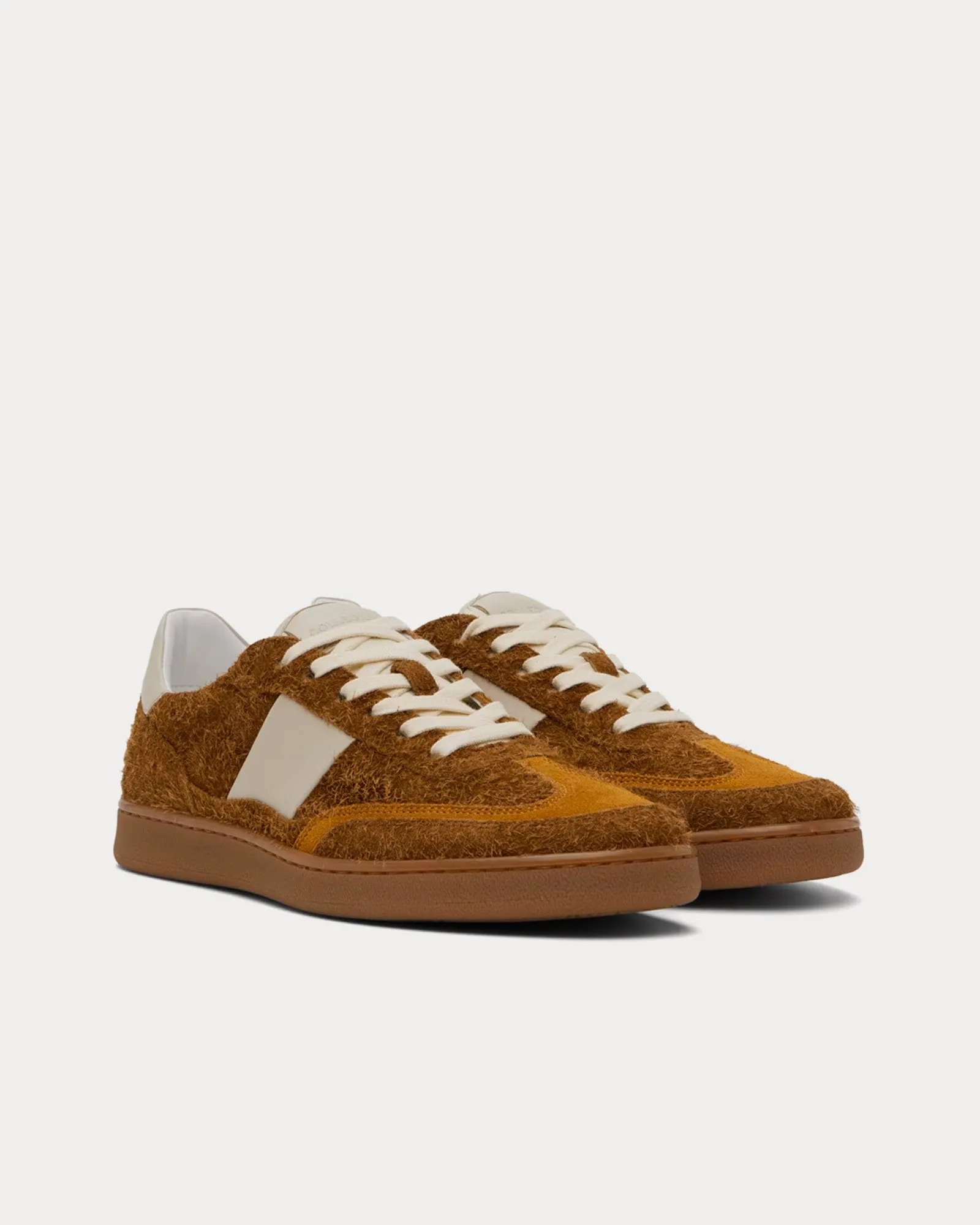 Pillar Court II Brushed Suede Mocha Brown Low Top Sneakers