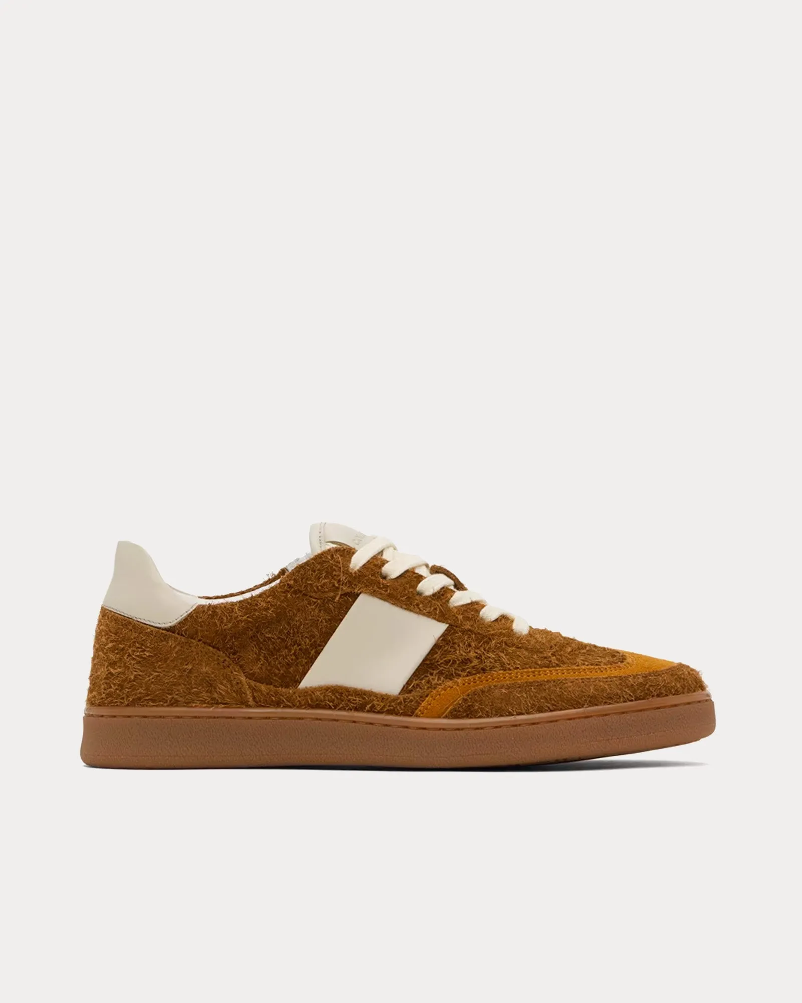 Pillar Court II Brushed Suede Mocha Brown Low Top Sneakers
