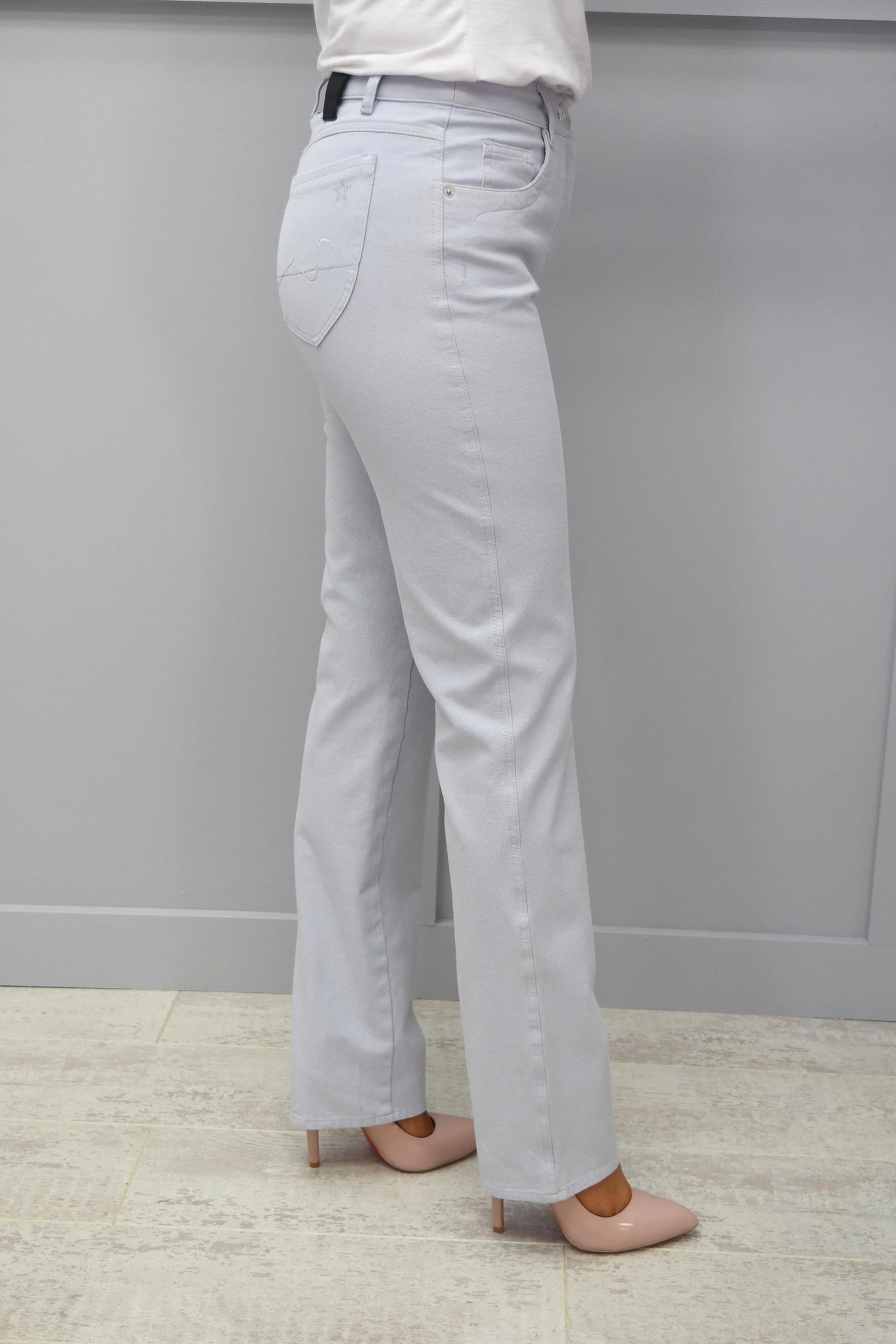 Robell Sonja Silver Grey Jeans - 51420 5469 91