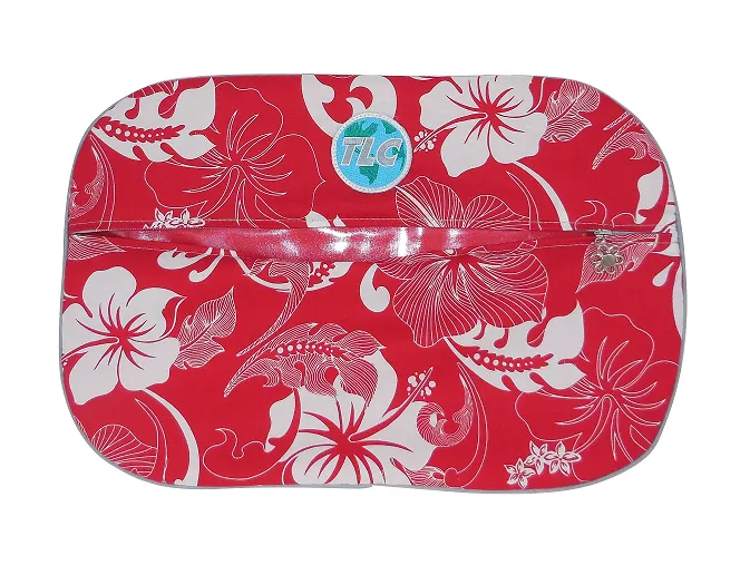 SB - White Hibiscus Slicker Shoe Bag